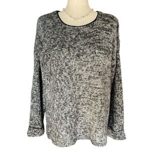 🎈Topshop oversized sweater with zipper pockets on top